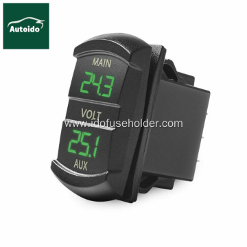 LED Digital Panel Double Voltmeter Voltage Monitor